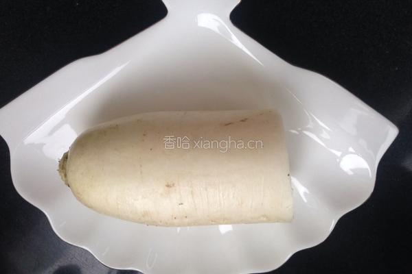 醋溜白萝卜的做法图解1