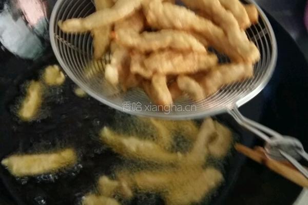糖可醋山药里脊的做法图解3