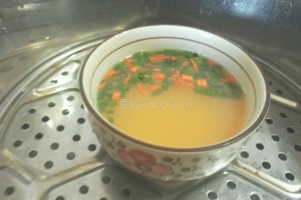 香葱胡萝卜鸡蛋羹的做法图解5