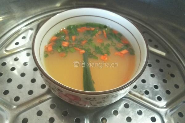 香葱胡萝卜鸡蛋羹的做法图解6