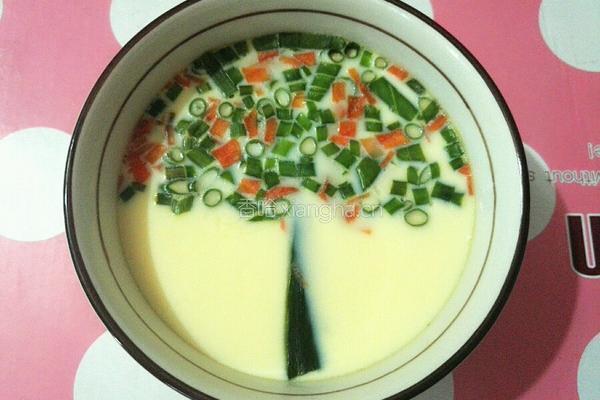 香葱胡萝卜鸡蛋羹的做法图解8