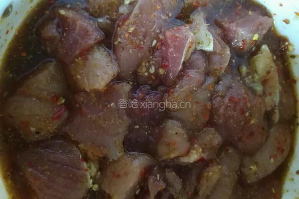 孜然牙签肉的做法图解3