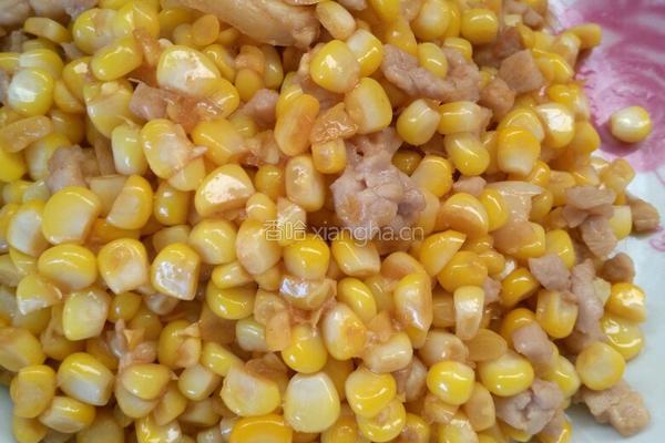 肉丁炒玉米的做法图解8