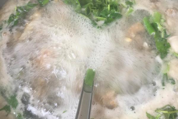 丝瓜蛏溜肉片汤的做法图解4