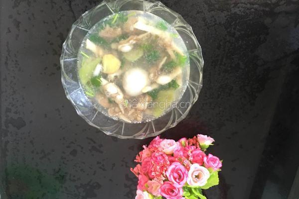 丝瓜蛏溜肉片汤的做法图解5