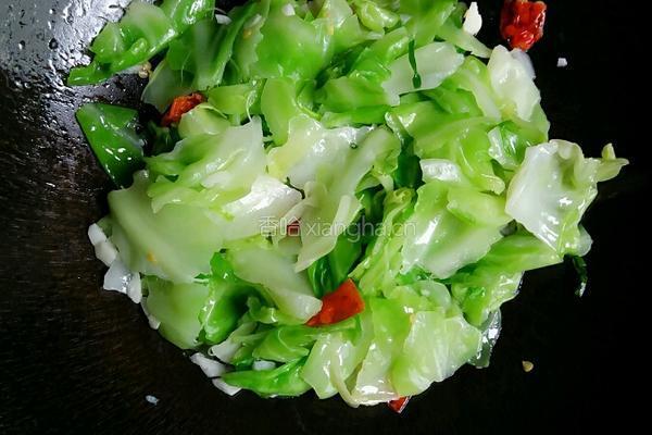 爆炒火腿圆白菜的做法图解8