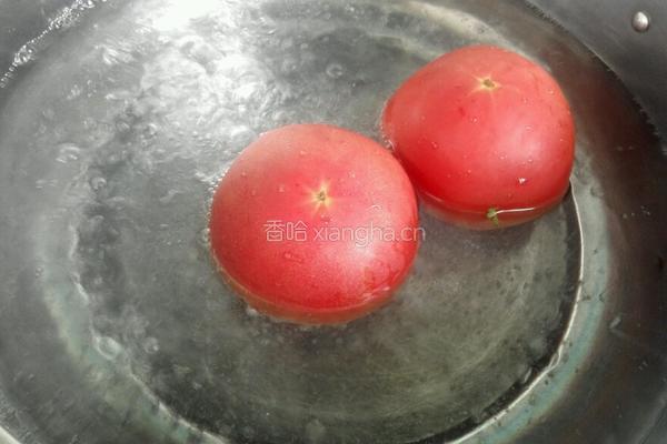 西红柿打卤面的做法图解2