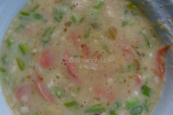 青椒鸡蛋饼的做法图解3