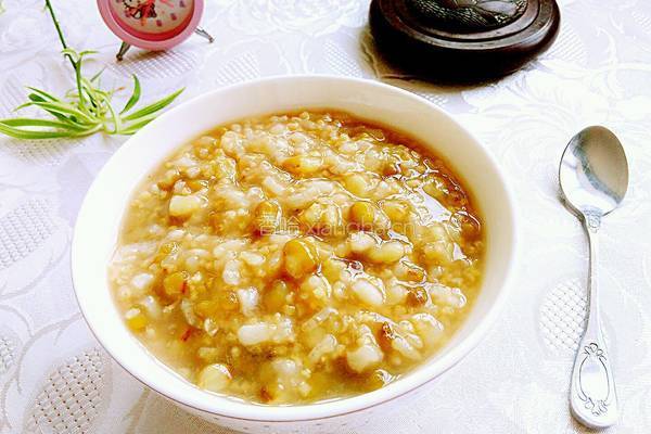 绿豆糯米粥的做法图解5