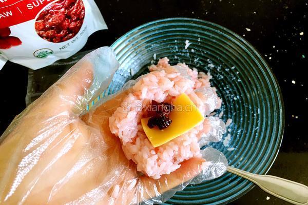 蔓越莓爆浆饭团的做法图解5