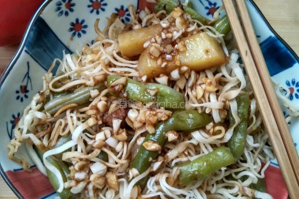 豆角焖面的做法图解8