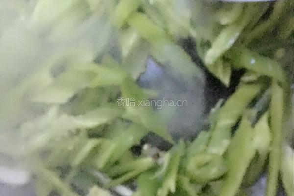 青椒炒五香干的做法图解4