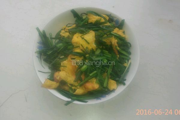 鸡蛋炒韭菜的做法图解7