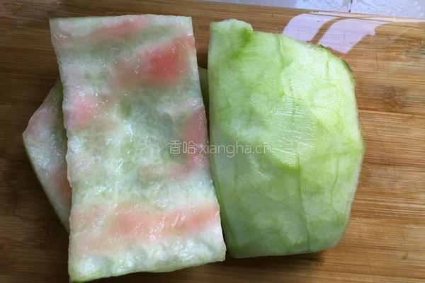 炒西瓜皮的做法图解1