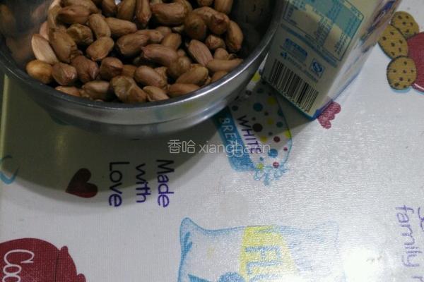 花生牛奶露的做法图解1