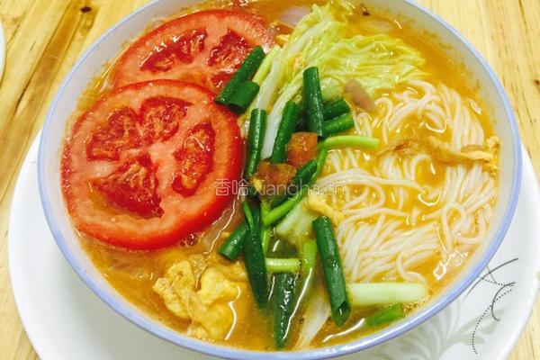 西红柿鸡蛋粉干的做法图解3