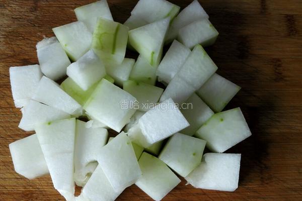冬瓜虾仁烧豆腐的做法图解2