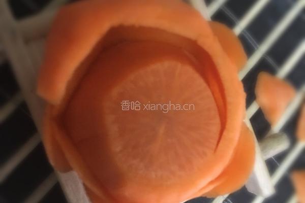 胡萝卜花的做法图解3