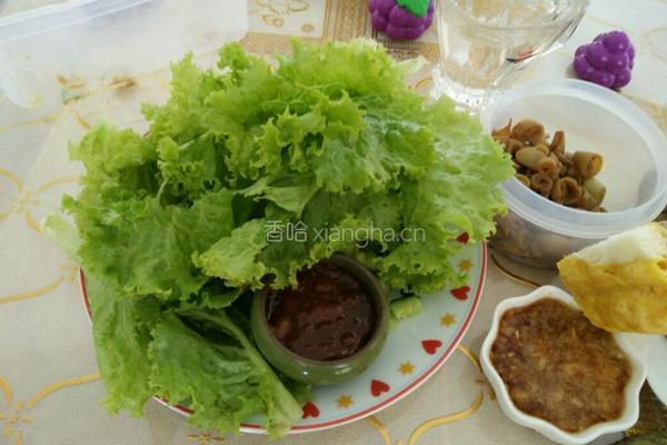 生菜两吃（蘸酱蒜泥）的做法图解7