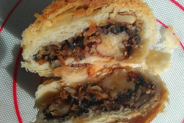 椰蓉核桃黑芝麻酥饼的做法图解8