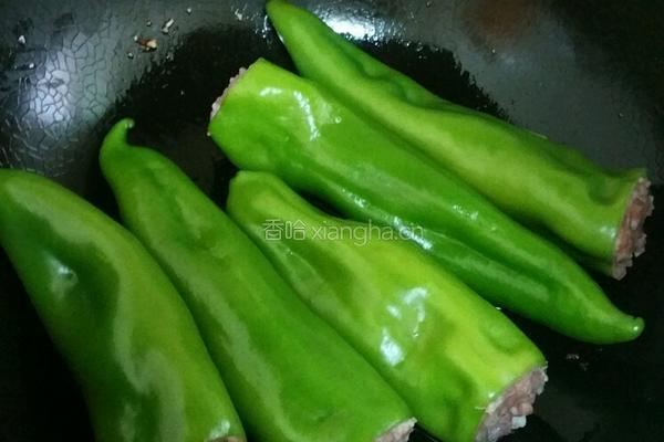 辣椒酿肉的做法图解8