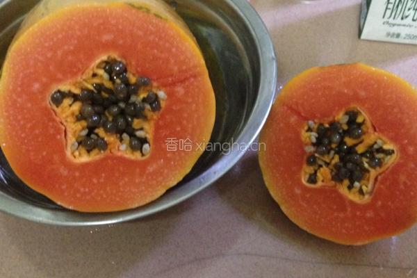 木瓜椰奶冻的做法图解2