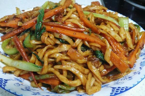 蔬菜炒面的做法图解7