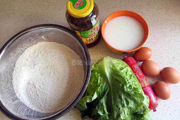 生菜手抓饼的做法图解1
