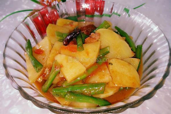 番茄豆角烧土豆的做法图解10