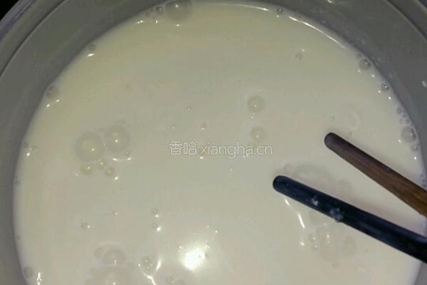 红豆椰奶布丁的做法图解2