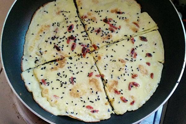 枸杞芝麻鸡蛋饼的做法图解10