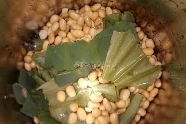 荷叶豆浆的做法图解4