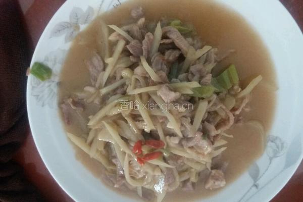 姜丝肉的做法图解7