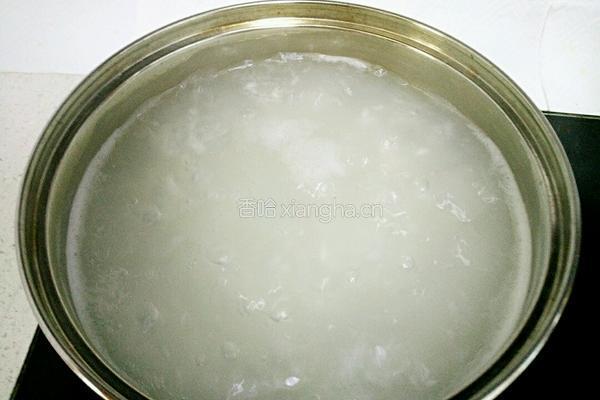玉米火腿粥的做法图解3