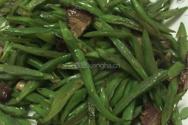 小鲜腊肉-扁豆炒腊肉的做法图解6