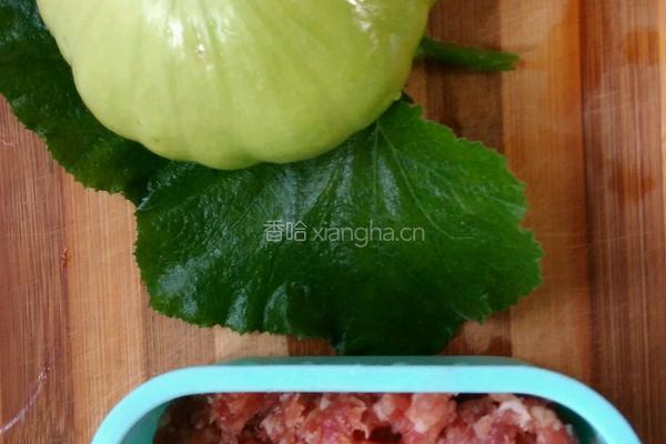 小瓜镶肉的做法图解1