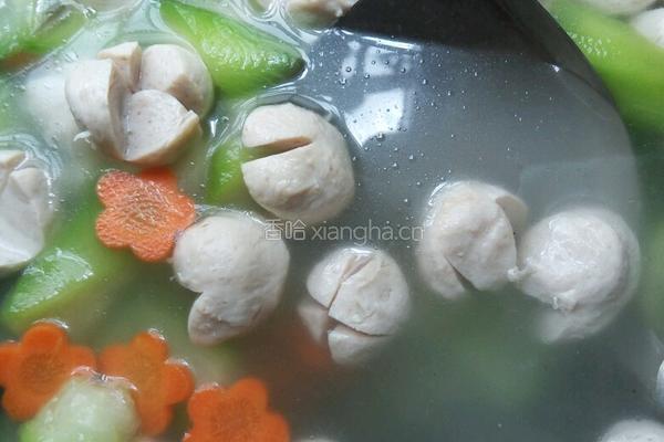 丝瓜肉丸汤的做法图解8