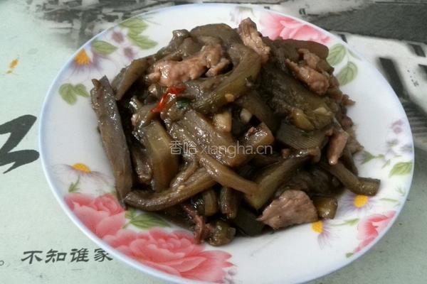 肉丝炒茄子的做法图解6