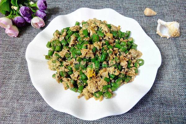豆角炒鸡蛋的做法图解7