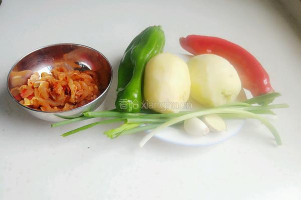 双椒土豆肉丝的做法图解1
