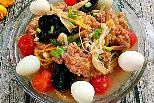 黄花菜炖滑肉的做法图解19