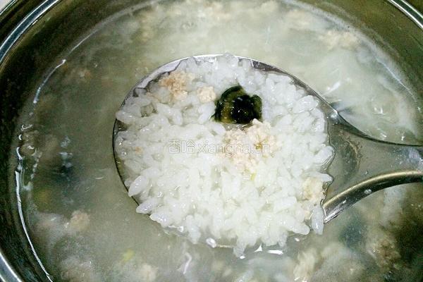 皮蛋瘦肉粥的做法图解5