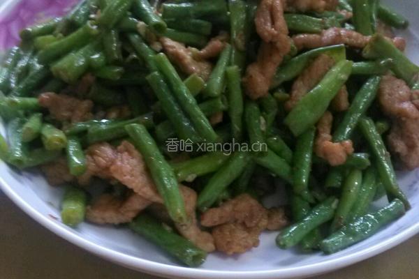 豆角炒肉的做法图解5