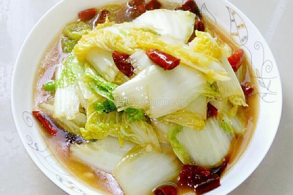 醋溜白菜的做法图解5