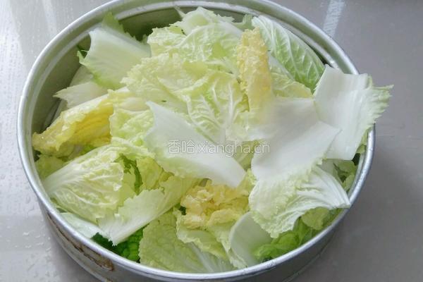 醋溜白菜的做法图解2