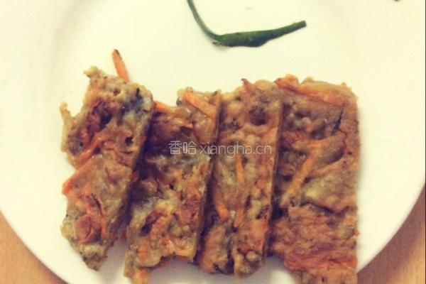 橄榄胡萝卜丝鸡蛋饼的做法图解6