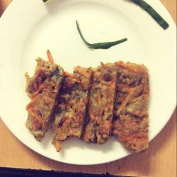 橄榄胡萝卜丝鸡蛋饼的做法[图]