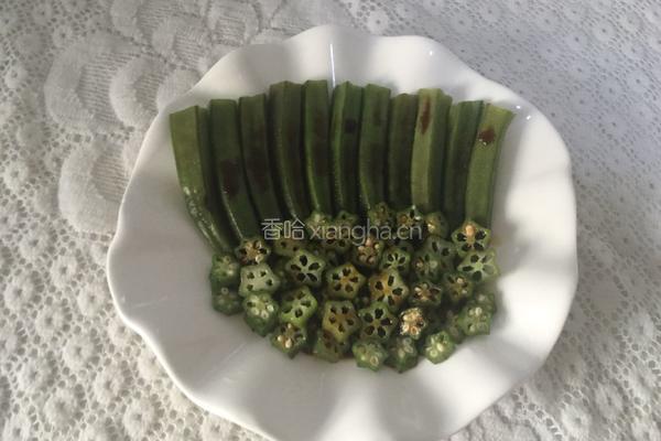 豆豉秋葵的做法图解5
