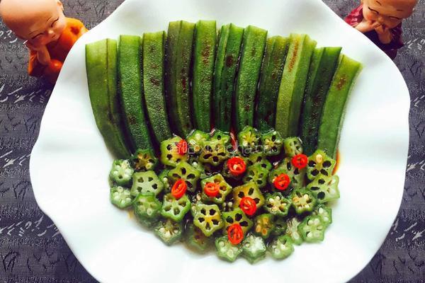 豆豉秋葵的做法图解6