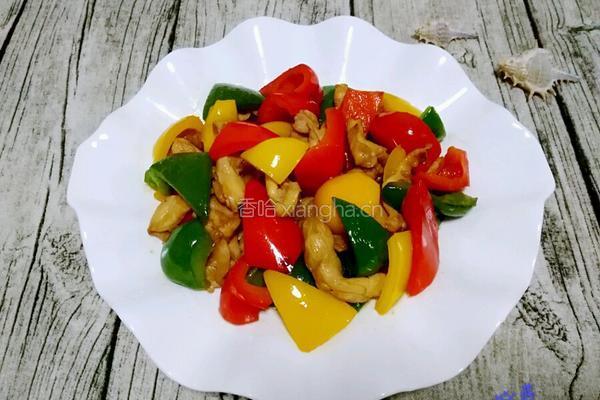 彩椒炒鸡肉的做法图解6